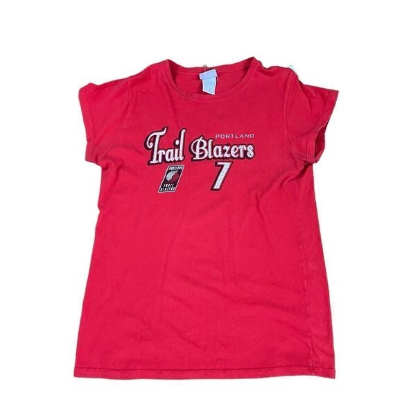 Retro Portland Trail Blazers Jersey T Shirt Women's XL - Picture 1 of 5